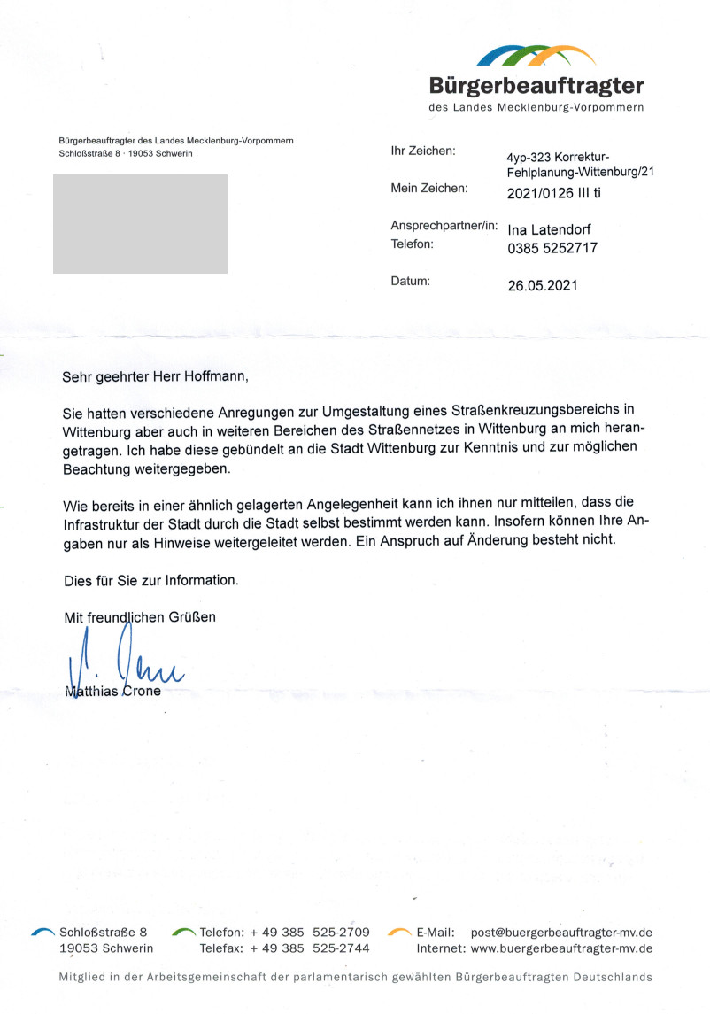 Petition Poststelle Wittenburg heimatschutzbewegung mecklenburg vorpommern